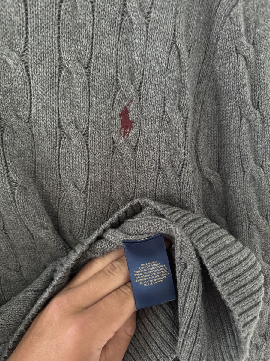Polo Ralph Lauren Maglioni & Felpe: Polo Ralph Lauren Strickpullover Zopfmuster Grau Grösse XL – Usato da Wetzikon ZH venduto da Jan_wojt 4