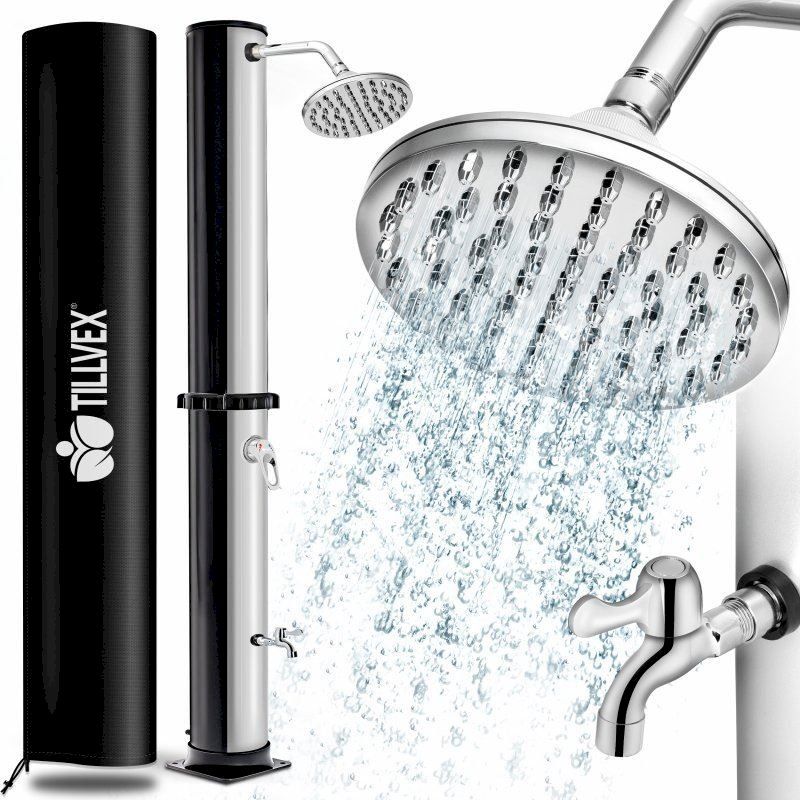 Docce: tillvex Solardusche 35L Schwarz/Silber – Nuovo e nell'imballaggio originale da Bottighofen venduto da zaap