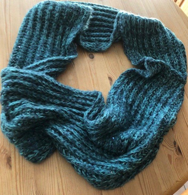 Foulard & Sciarpe: Echarpe circulaire verte chiné, chaude – Usato da Aigle venduto da Tchamille 1