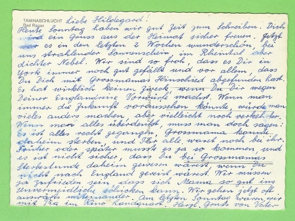 Cartoline postali: Taminaschlucht bei Bad Ragaz – Usato da Zürich venduto da t24_de 1