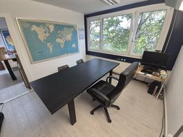 Bureau 220 cm Bois Massif Chêne