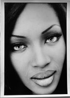 Mode, Naomi Campbell, Vogue 1993 - by Wayne Maser, 38x28 cm!