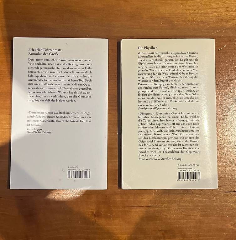 Bücher: Friedrich Dürrenmatt Bücher – Gebraucht aus Wimmis von nik_7vm7 1