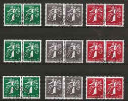 1939 : Zusammenhängende Nr. Z25d - Z27f : KP 225.--