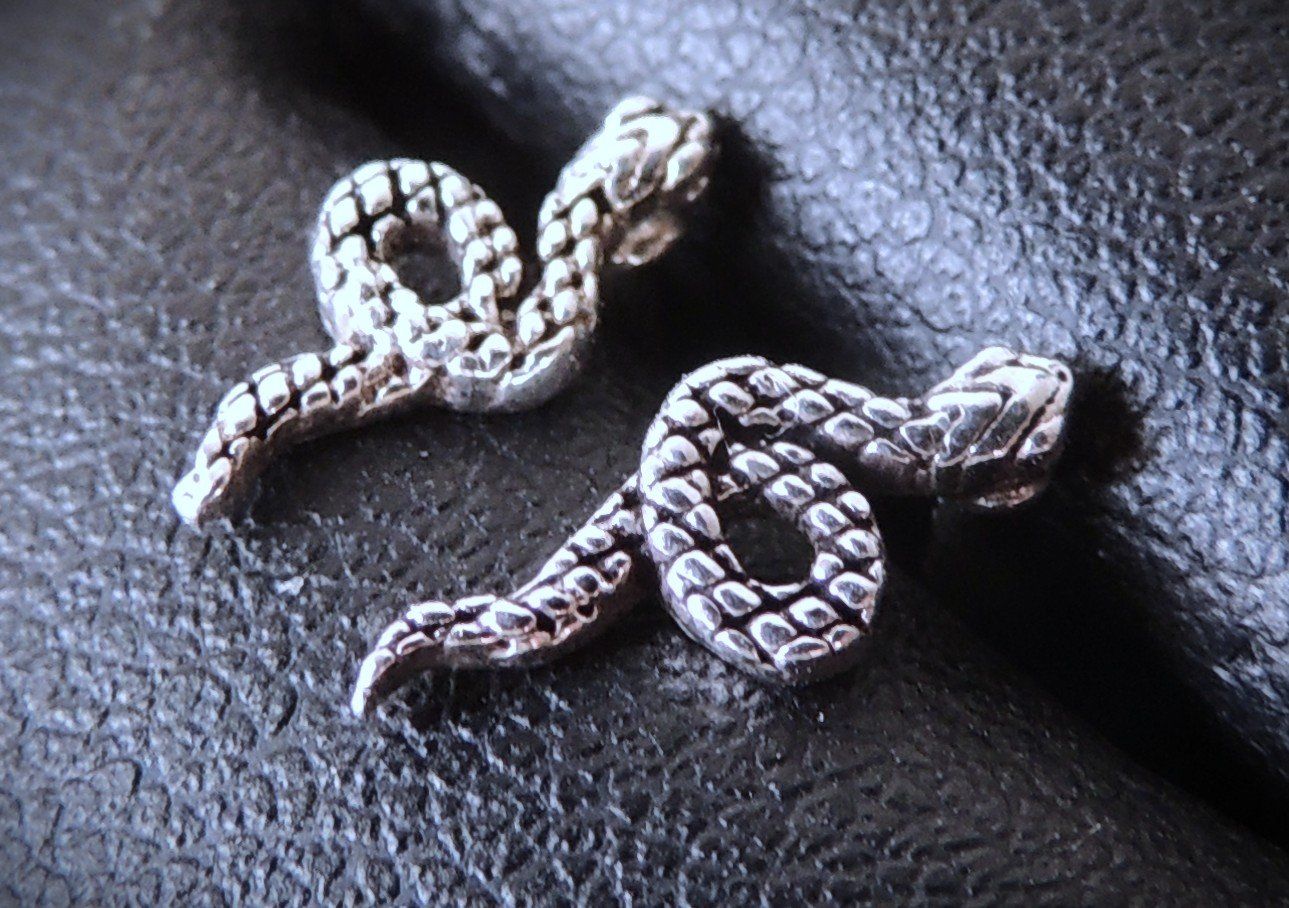 Orecchini pendenti & Orecchini a lobo: Silber 925 Schlangen Ohrstecker 10 mm – Nuovo e nell'imballaggio originale da Waldenburg venduto da schaller707 1
