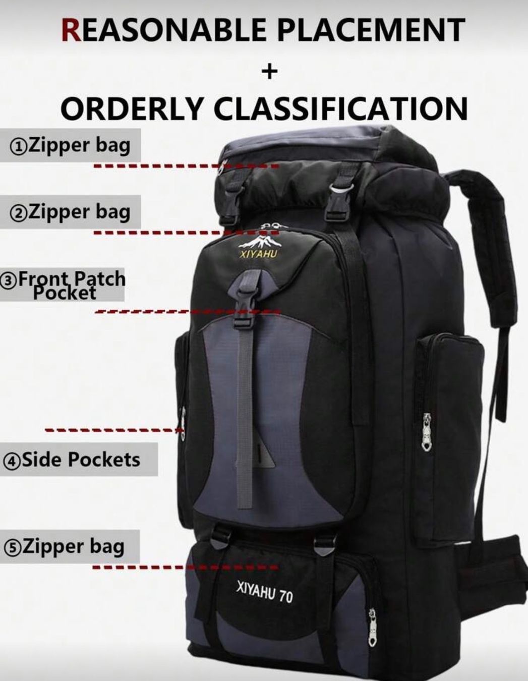 Zaini: Grosser Trekkingrucksack 70L – Nuovo e nell'imballaggio originale da Emmenbrücke venduto da ShopDirect 2