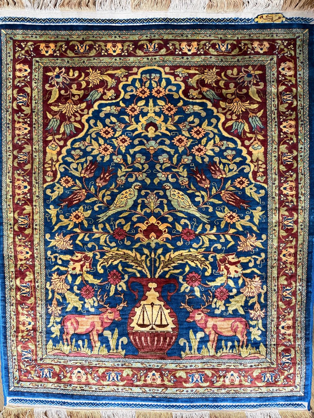 Tappeti: Seltener Hereke -  handgeknüpfter Seidenteppich – Usato da Bennau venduto da Mayer_Carpets 6