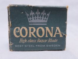 Fund Selten Kurios Vintage CORONA Rasier -klingen Barbershop