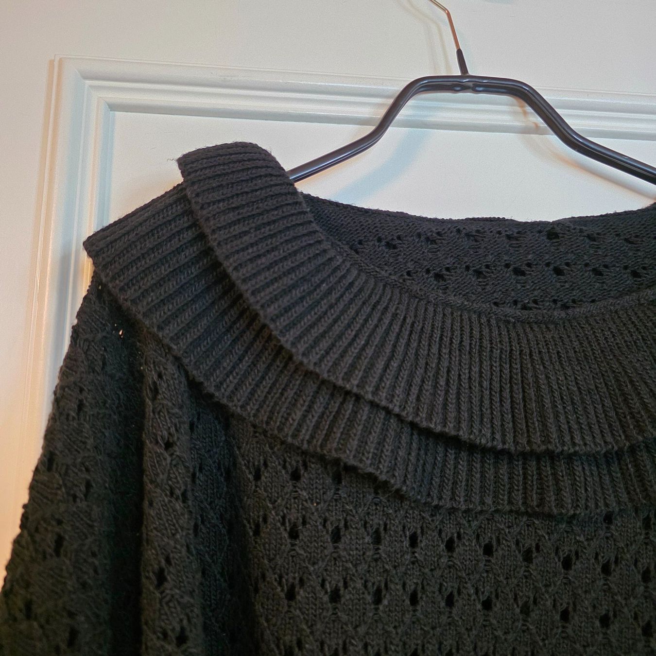 Pullover & Sweatshirts: 🖤 Schwarzer Crop Strickpullover Oversize M/L – Gebraucht aus Wald ZH von CapLux 6