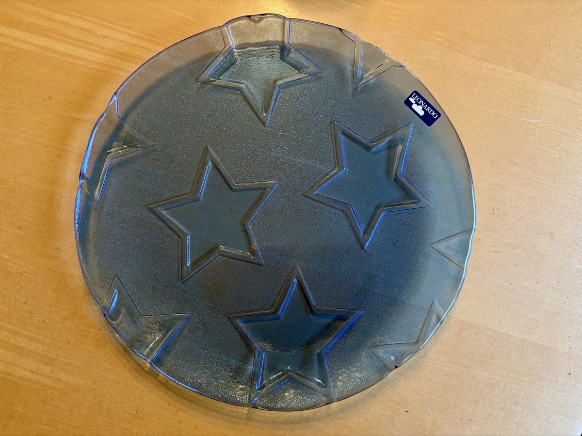 Bicchieri: Glasteller LEONARDO blau D=27cm Sternenmuster – Nuovo (secondo la descrizione) da Altenrhein venduto da Docdoc 2