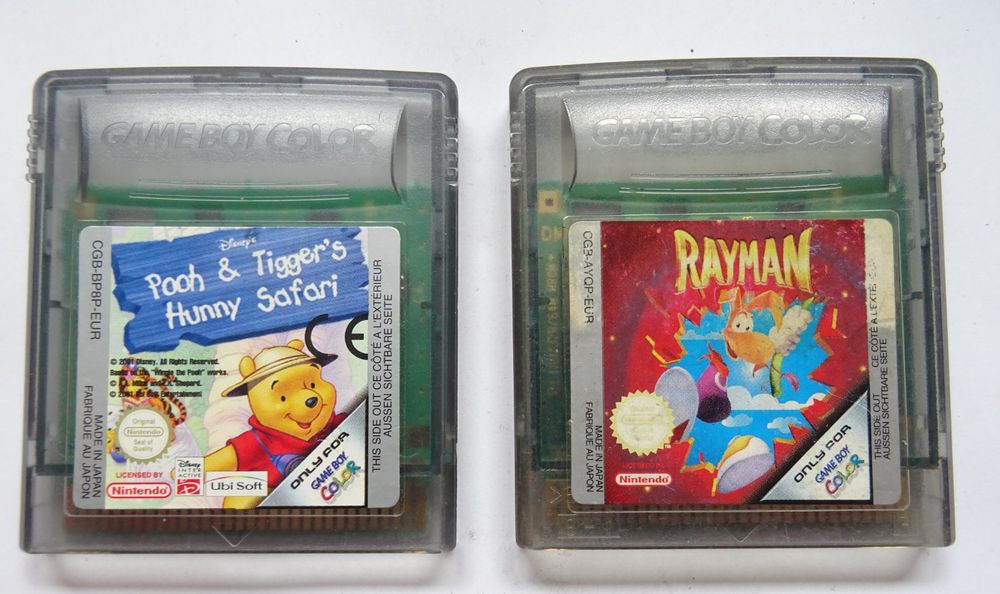 2 Nintendo Gameboy COLOR Spiele : Rayman + Pooh (Gebraucht) in La ...