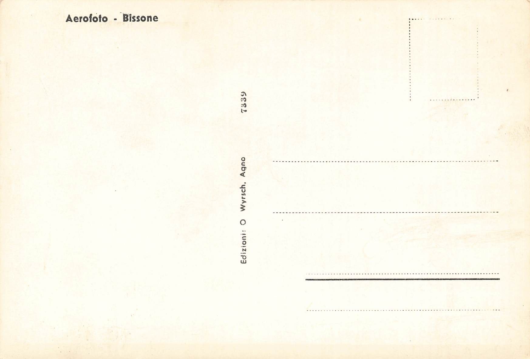 Cartoline postali: Aereo foto Bissone G – Usato da Biasca venduto da Blenio71 1