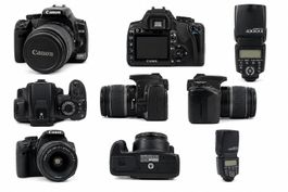 Canon EOS 400D DSLR mit Canon EF-S 18–55 mm Objektiv