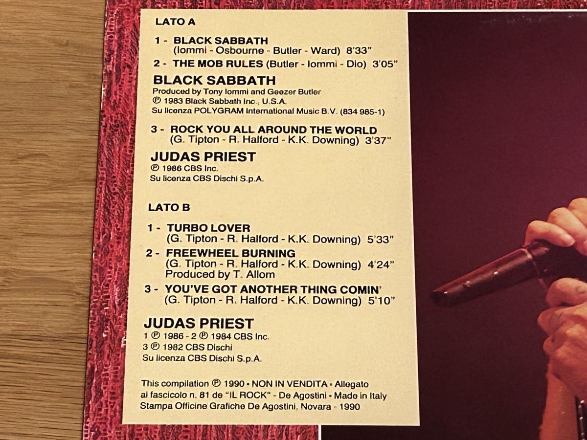 Dischi in vinile: Black Sabbath & Judas Priest – Usato da Faulensee venduto da Mizuno06 6