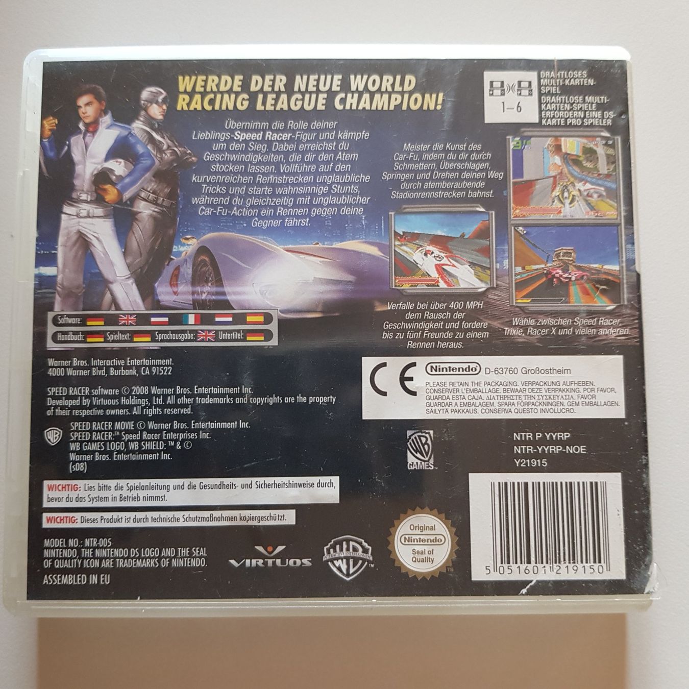 Nintendo Giochi: Speed Racer The Videogame Nintendo DS – Usato da Münchenstein venduto da 2DGames 1