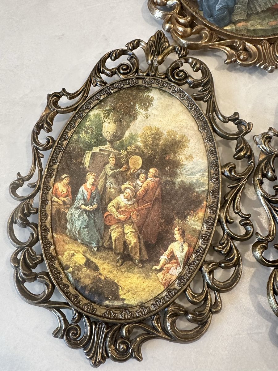 Foto & Immagini: Vintage Rococo Metall Wandbilder Set – Usato da Nebikon venduto da Vanessa2003 5