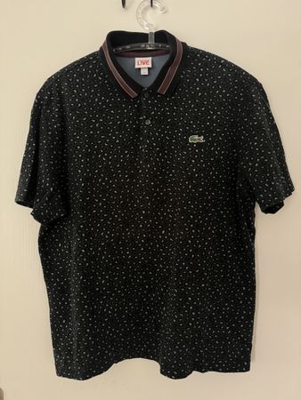 Lacoste Live Poloshirt Leo-Muster Dunkelgrün Grösse XXL