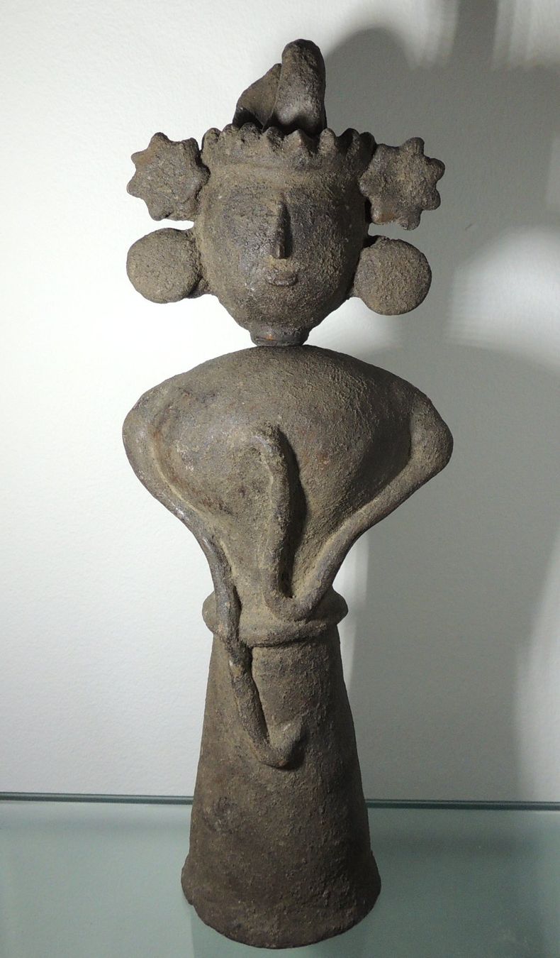 Internationale Kunst: Java Terracotta Zeremonialgefäss – Gebraucht aus Waldenburg von labrador707