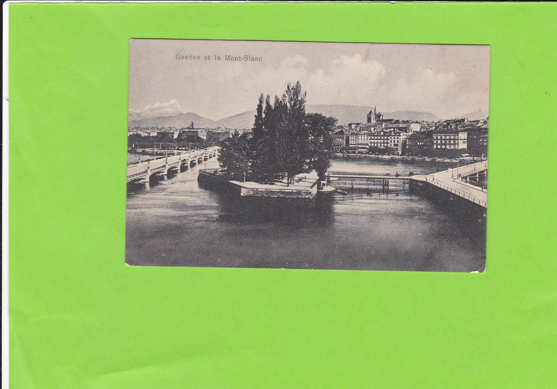 Cartoline postali: Genève et le Mont Blanc – Usato da St. Peterzell venduto da neckertal