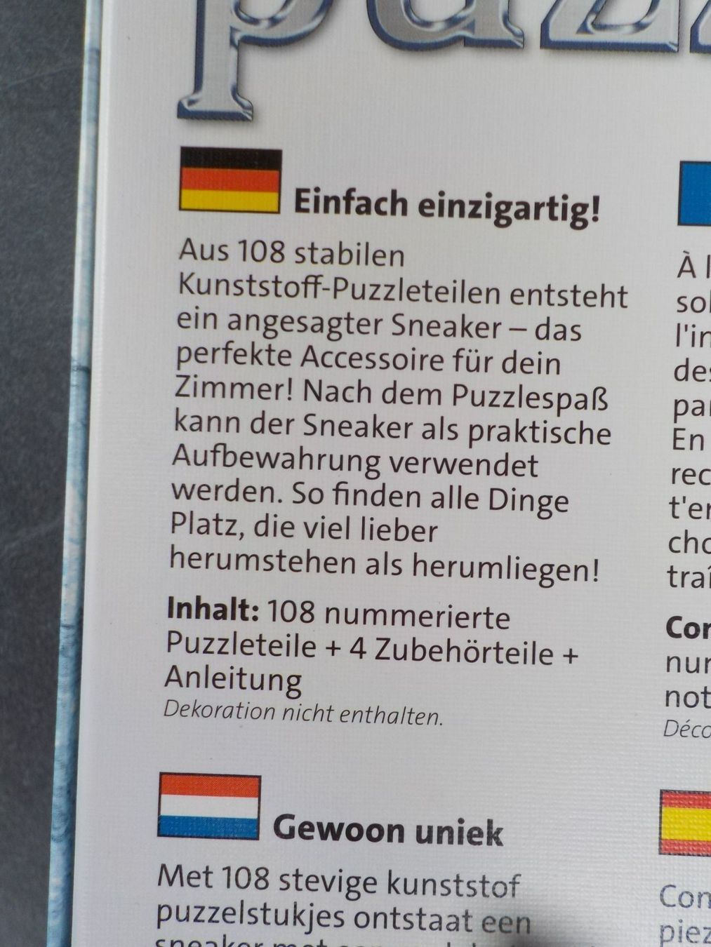 Ravensburger Puzzles: Puzzle (3D-Puzzle) 108 Teile – Gebraucht aus Zürich von piervier4 4