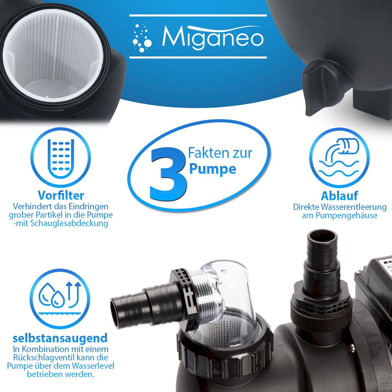 Pompes et pièces: Miganeo Dynamic 8000Pro Sandfilteranlage – Neuf avec emballage d'origine à Bottighofen par zaap 3