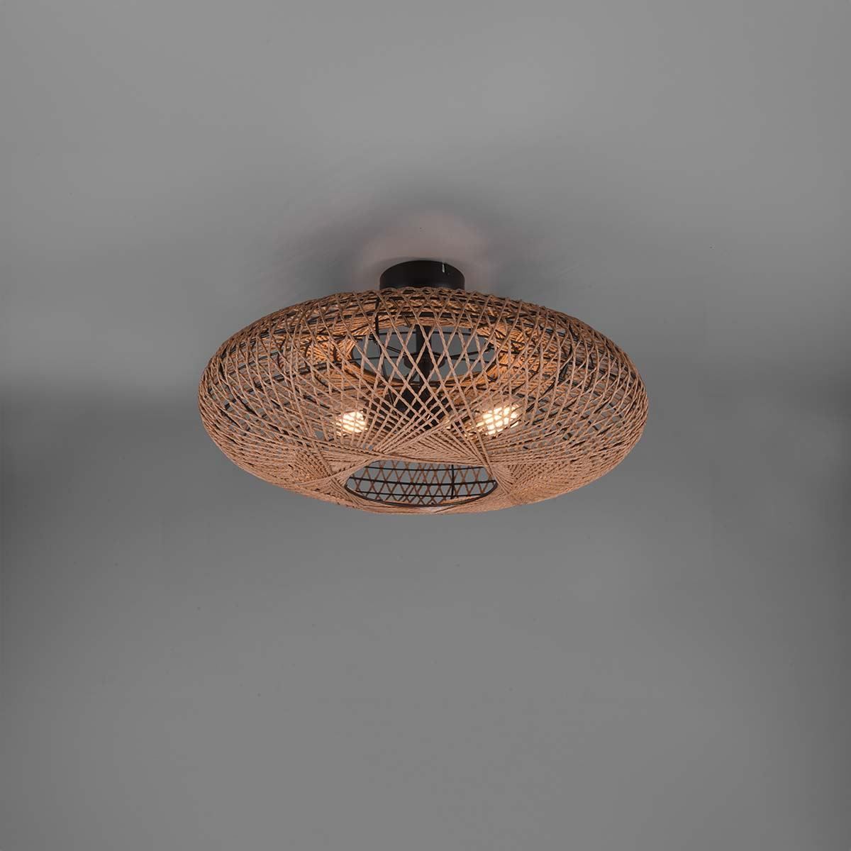 Lampadari & plafoniere: Deckenleuchte, Rund, Sisal, 52 cm Ø – Nuovo (secondo la descrizione) da Kreuzlingen venduto da Smart-Light
