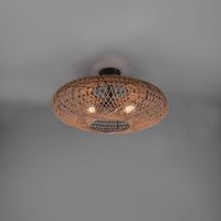 Deckenleuchte, Rund, Sisal, 52 cm Ø