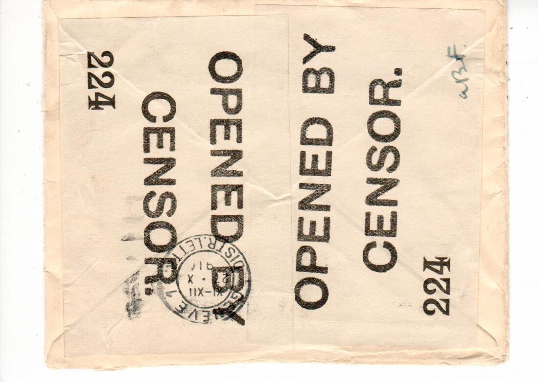 Tutti i francobolli: Zensurbrief England – Usato da Wolhusen venduto da Curver9 1