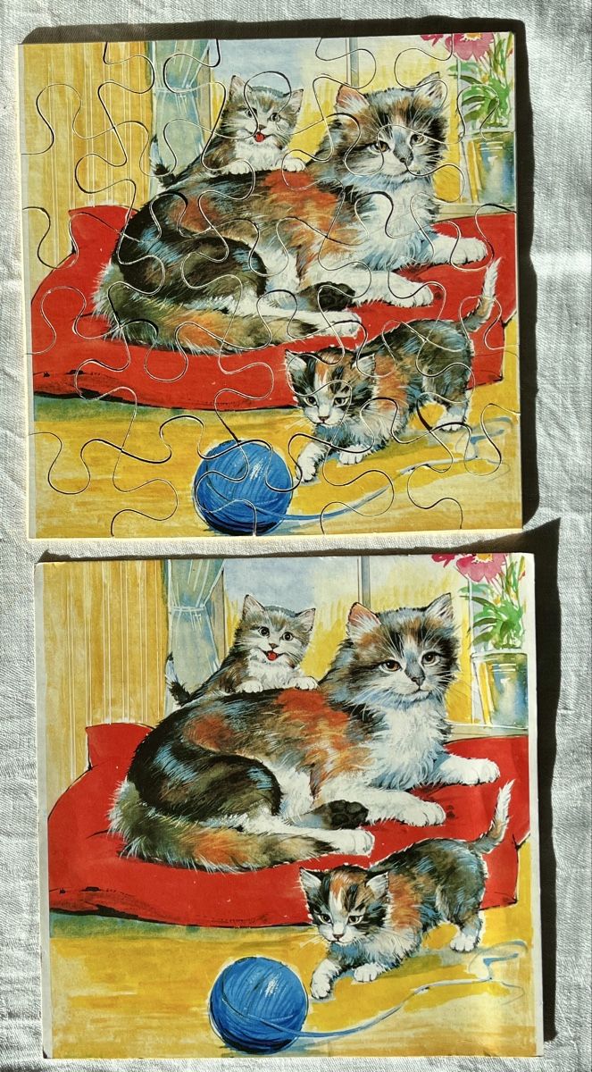 Penelope Puzzles: 4x Vintage Kinder Puzzle, Bauernhoftiere – Gebraucht aus St. Gallen von reg_f8h8 2