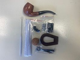 Handgefertigte Pfeife, Neu, unbenutzt, mit Zubehör Set!