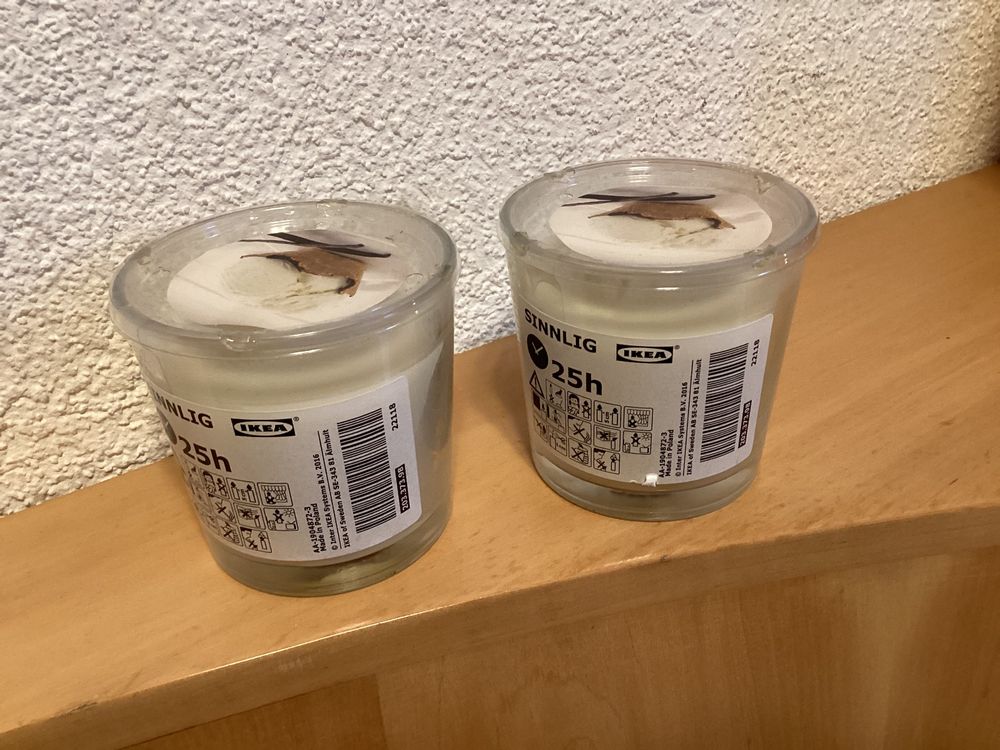 2 Duftkerzen Vanille von Ikea (Neu und originalverpackt) in Seftigen ...