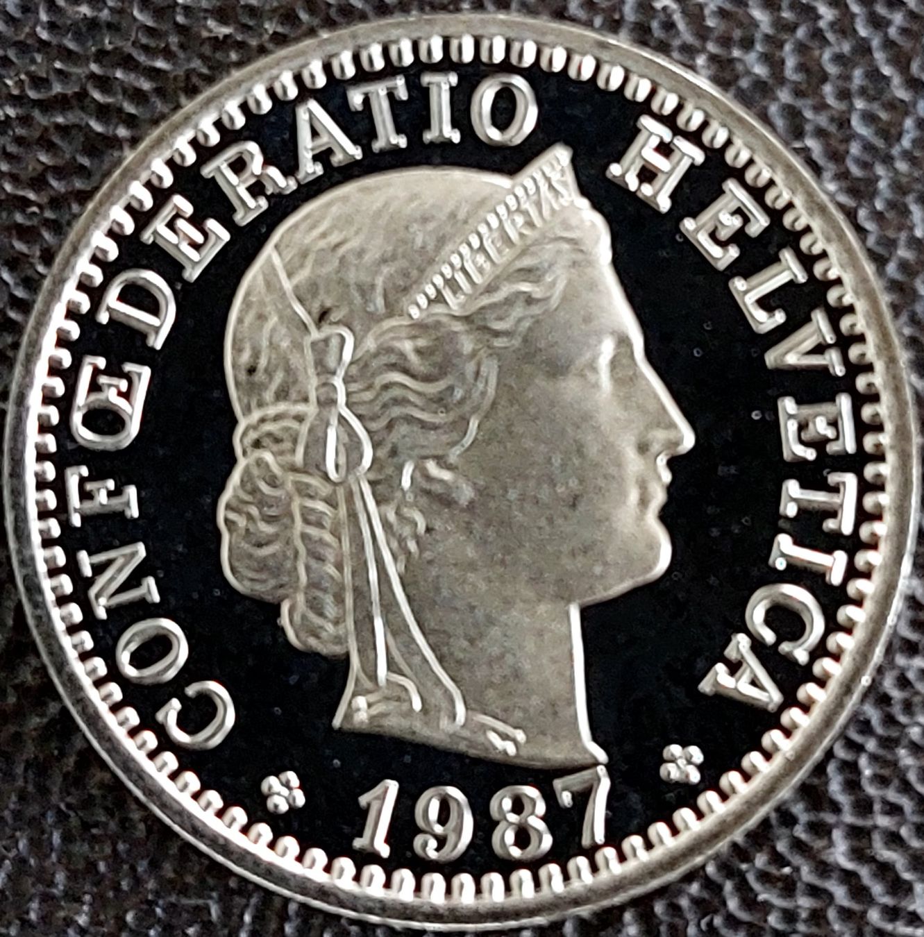 Tutti le monete: 20 Rappen 1987 stgl. / aus Münzsatz – Nuovo (secondo la descrizione) da Arch venduto da coinsandmore