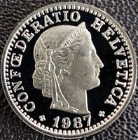 20 Rappen 1987 stgl. / aus Münzsatz