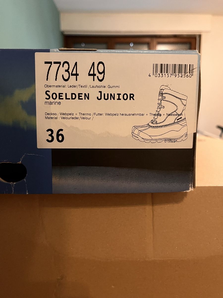 Meindl Scarpe da uomo: Bottes de ski (MEINDL SOELDEN Junior). 36 – Nuovo e nell'imballaggio originale da Clarens venduto da hal_y9wf 1