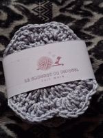 Disque démaquillant doublé crochet (3) 100% fibres de bambou
