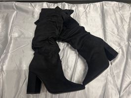 Stiefel schwarz  Neu Gr 38 Gratis Versand