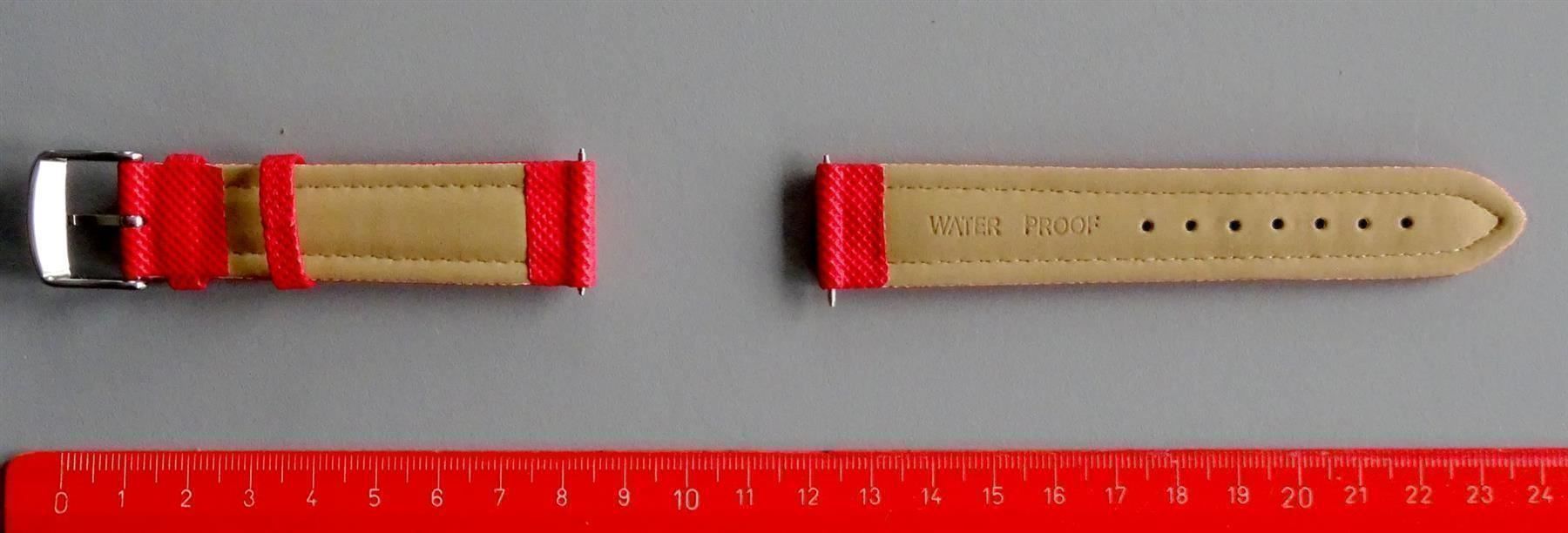 Bracciali & Braccialetti: Nr91 Rotes Uhrenband 20mm – Nuovo (secondo la descrizione) da Teufen ZH venduto da bee50two 1