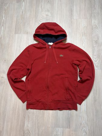 Lacoste Zip Hoodie in rot, Gr.S Neuwertig.