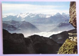 Pilatus bei Luzern, Aussicht auf die Berner Alpen