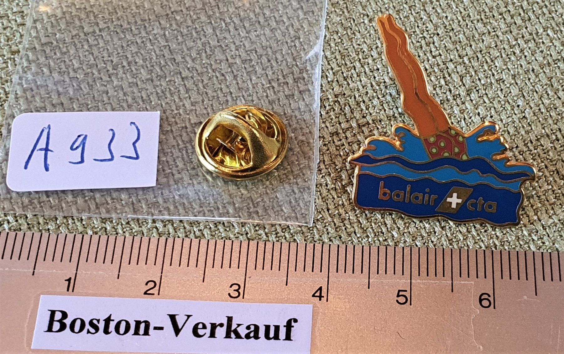 Placchette & Badge: A933 - Pin Balair CTA Schweiz – Usato da Reinach BL venduto da Boston-Verkauf 2