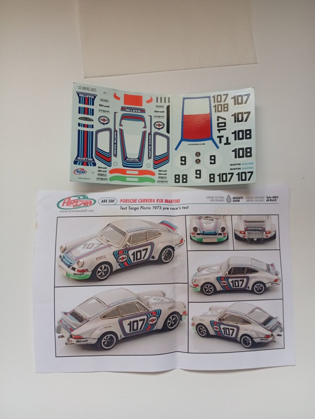 Porsche Modellini d'auto: Décal 1/43 Porsche RSR 2.8 Martini – Usato da Alle venduto da Rissor