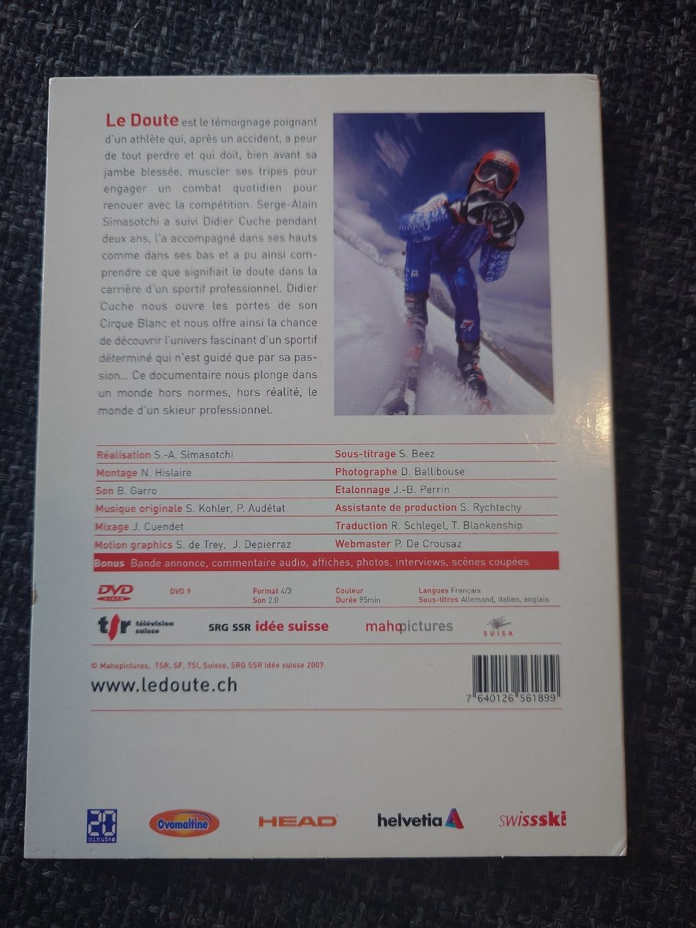Tutti i DVDs: DVD Didier Cuche Le Doute – Usato da Genève venduto da arnoo 1
