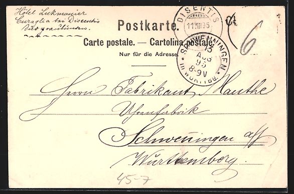 Cartes postales: Vorläufer-Lithographie Bergsteiger trif – D'occasion à Berlin par bartko-reher 1