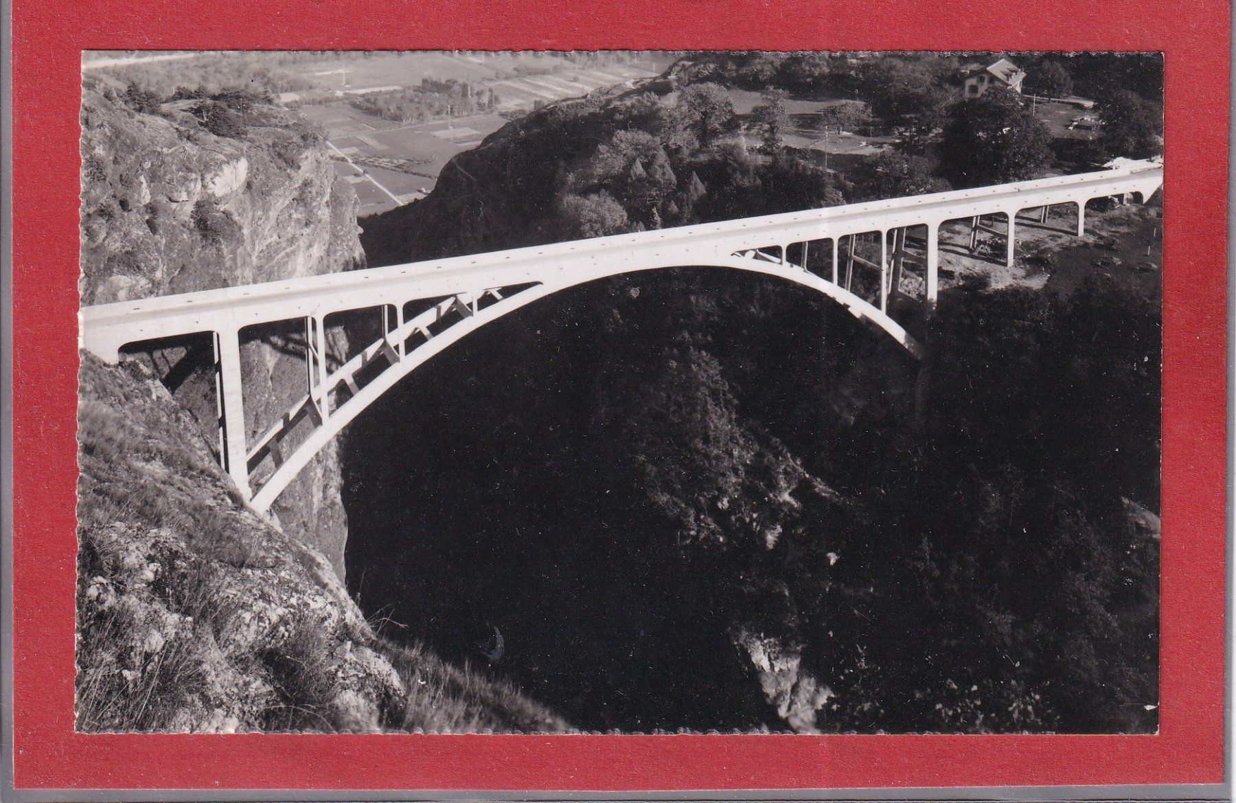 Cartoline postali: Martigny - pont de Gueuroz - 1956 – Usato da Orvin venduto da Pyaeschli