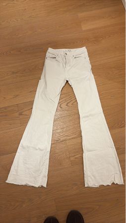 White flared jeans size S