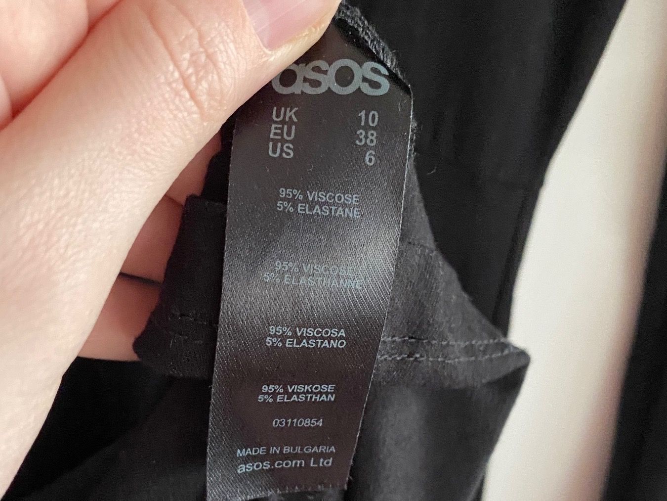 Asos Vestiti: Asos Kleid mit Schluppe Schwarz Gr. 38 – Nuovo (secondo la descrizione) da Baden venduto da CompraCaro 1