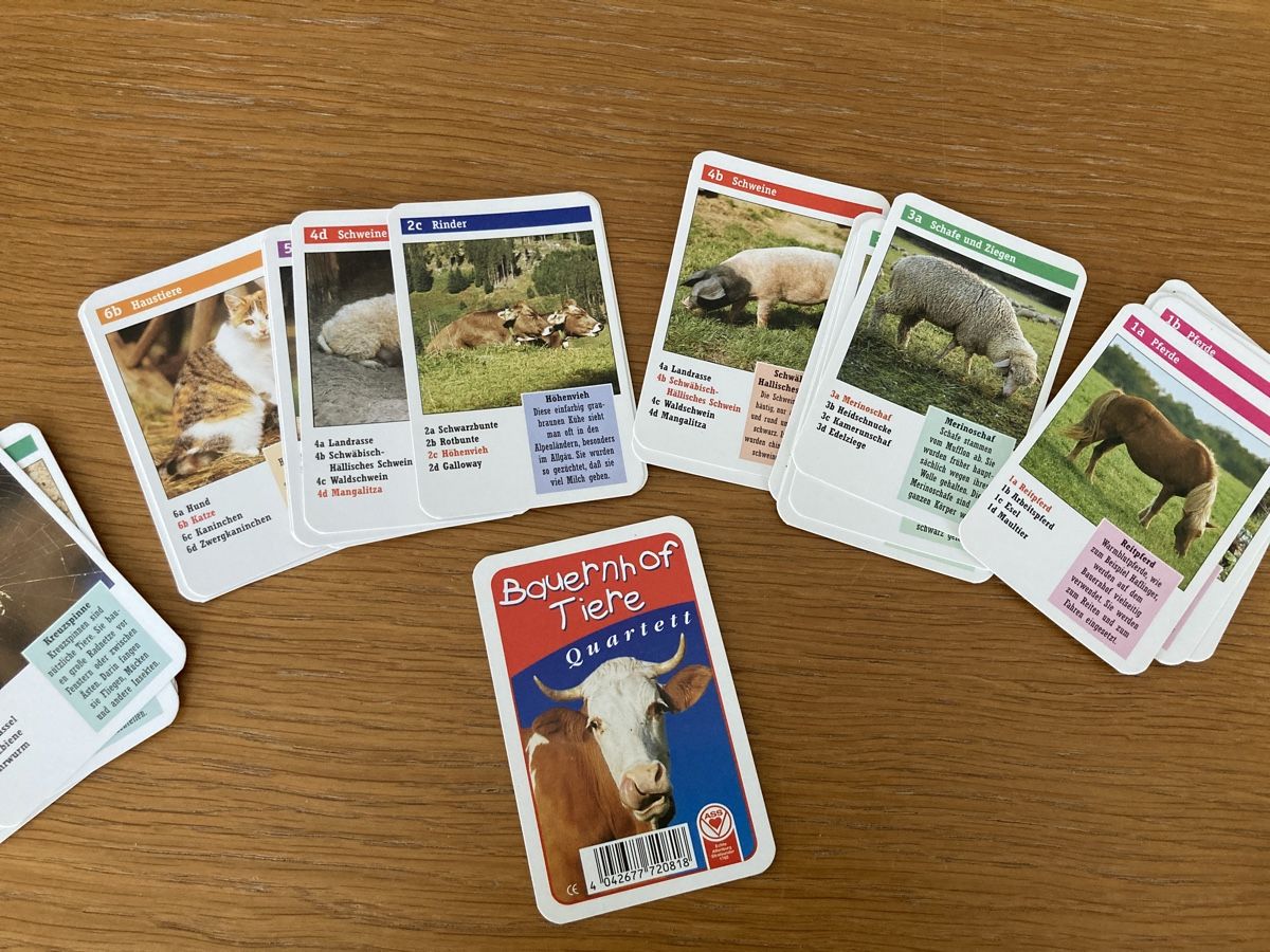 Giochi: Bauernhof Quartett "Tiere" – Usato da Mühlau venduto da hofstattuhu 1