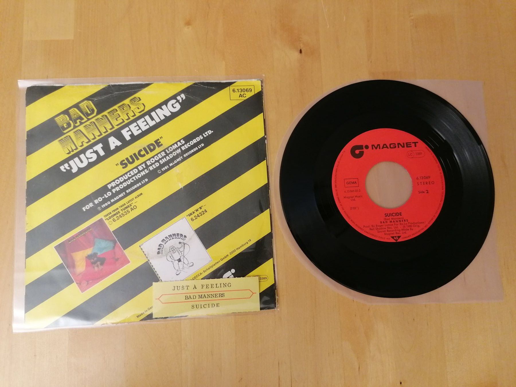 Dischi in vinile: Bad Manners – Just A Feeling – Usato da Emmenbrücke venduto da lamorak 1