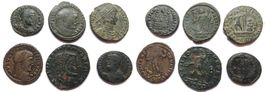 lot 6 römische bronze follis (3-4 Jhr n.Chr)