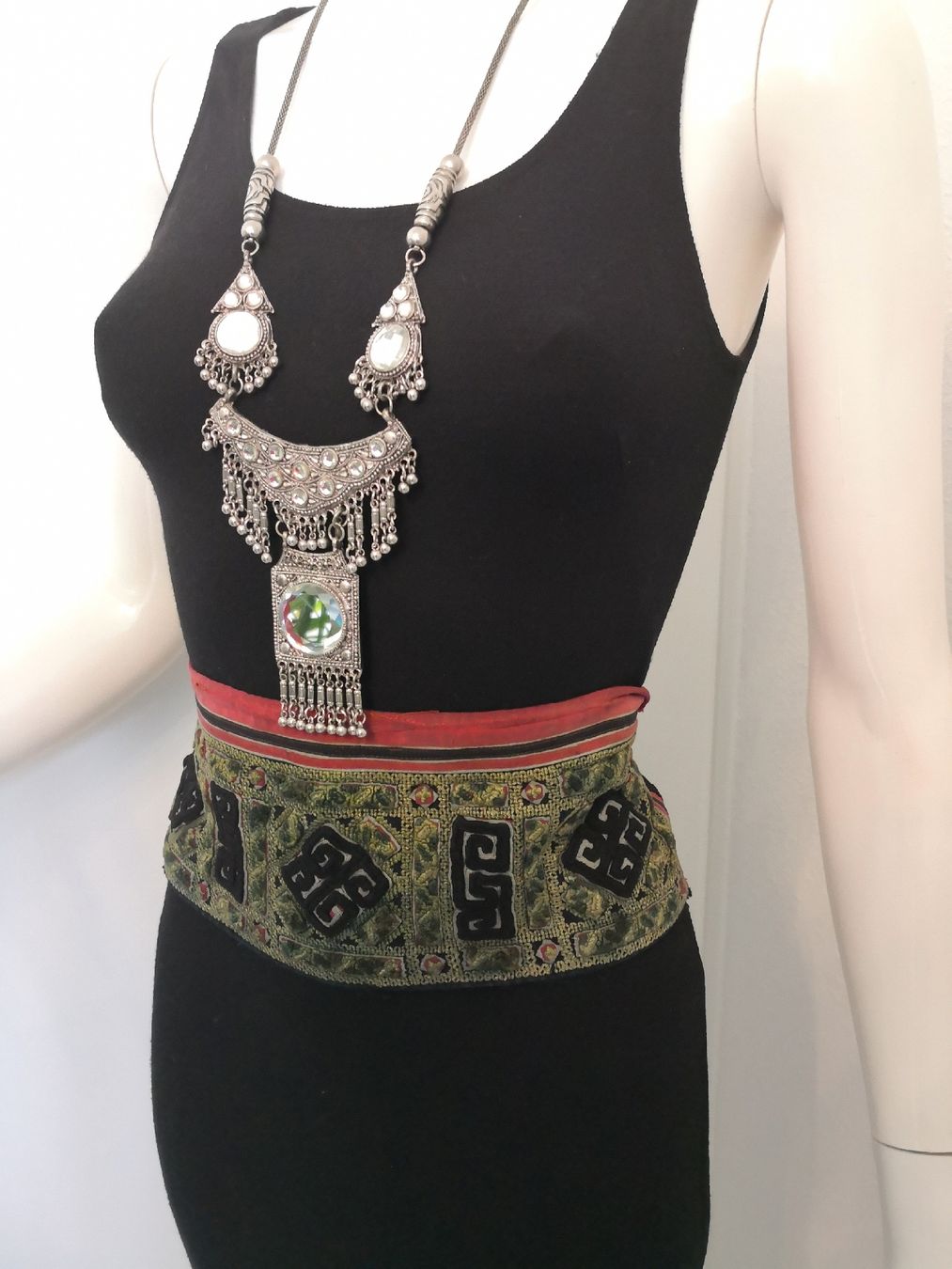Colliers: 🤩BOHO-CHIC ETHNO HALSKETTE MIT STRASS & PENDELN – Neuf (Voir description) à Olten par Naja-Twins-Twins 1